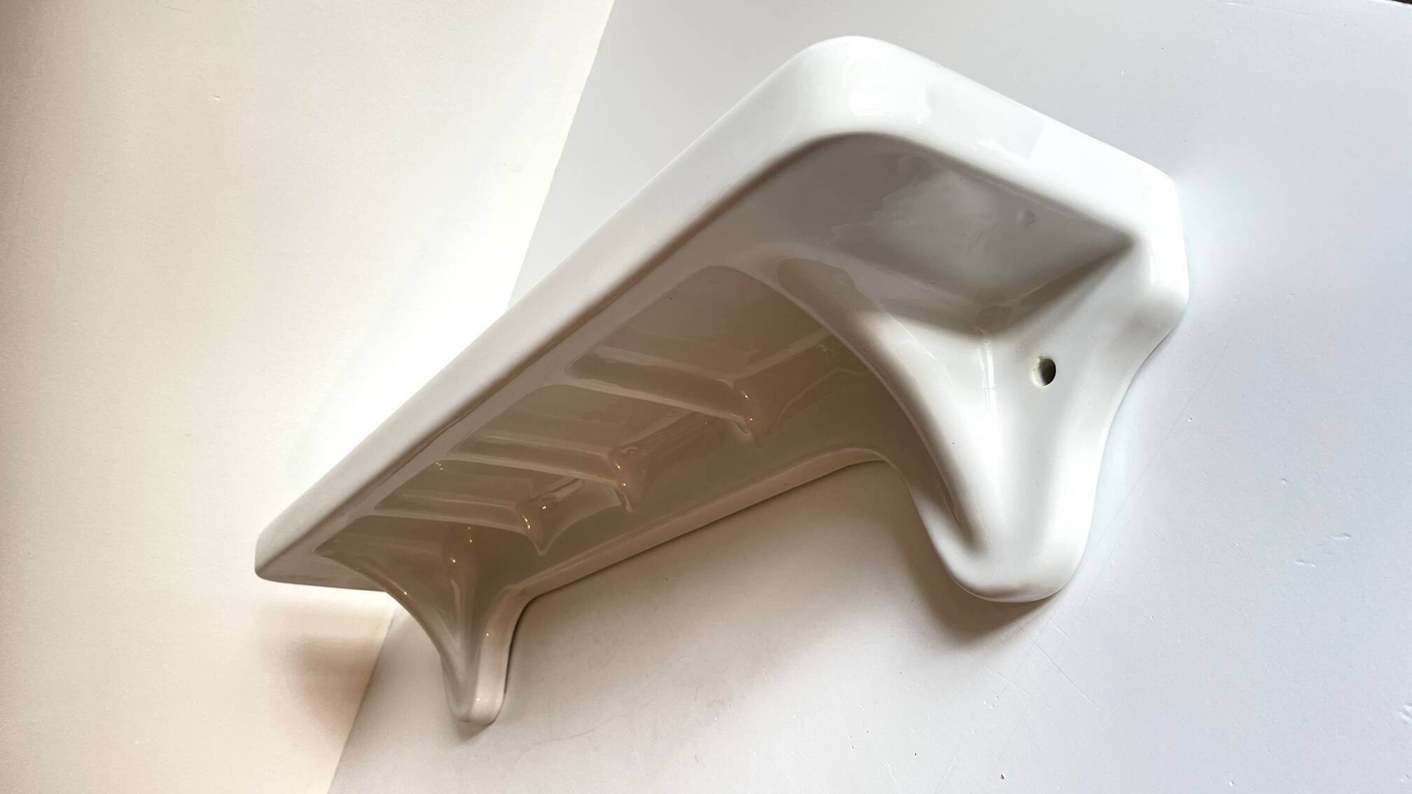 Vintage ceramic wall shelf - france