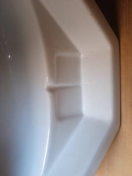 Corner sink Ceramic enamelled corner washbasin 1950 / Standard