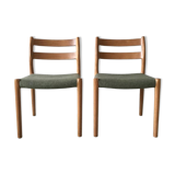 Pair of chairs by JL Moller for Hojbjerg Denmark 1960s teak