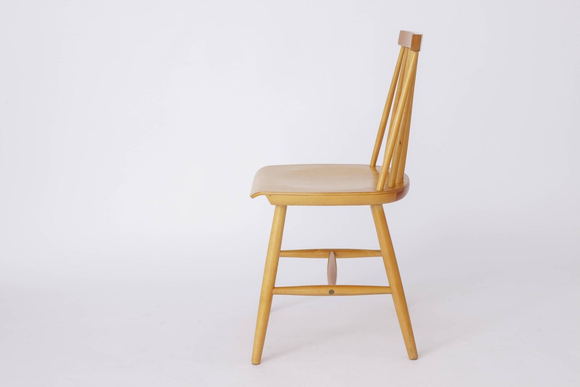 1 of 2 Yngve Ekström "Pinocchio" Dining Chair – Swedish Beechwood, 1960s