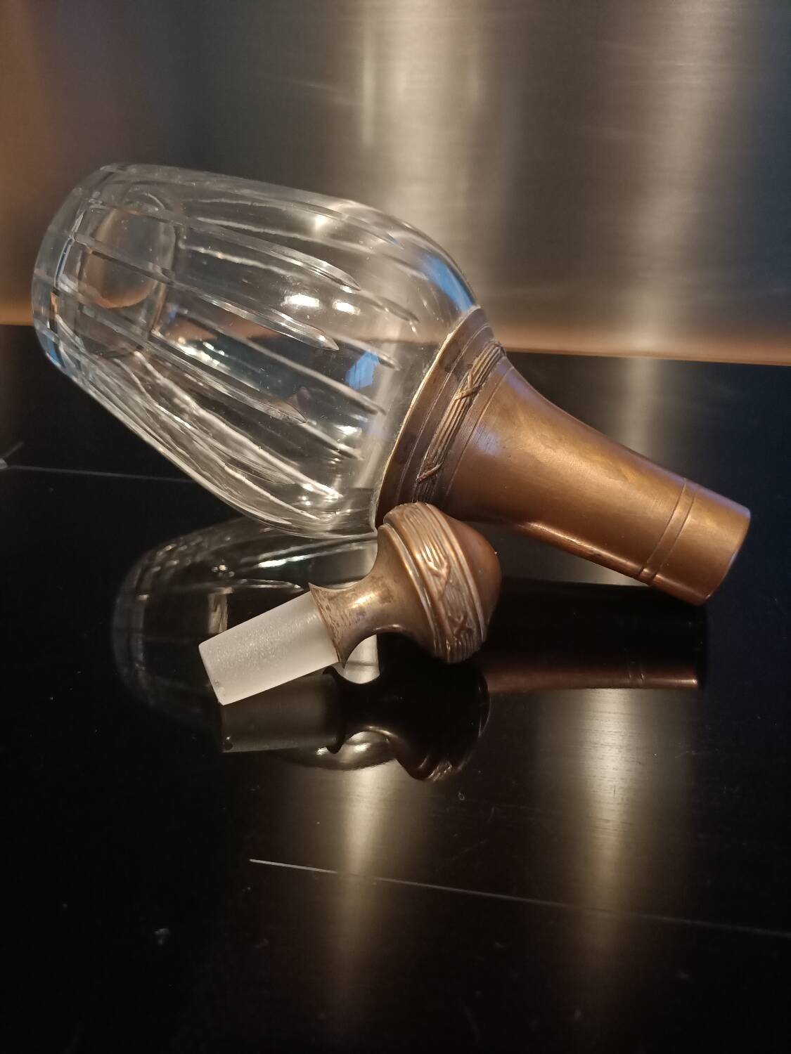 Early 20th century crystal carafe