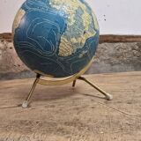 Tripod world map globe