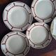 Antique Art Deco plates from the 1930s by Badonviller and Labrut brothers.