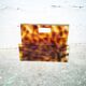 Vintage magazine rack in plexiglass and brass