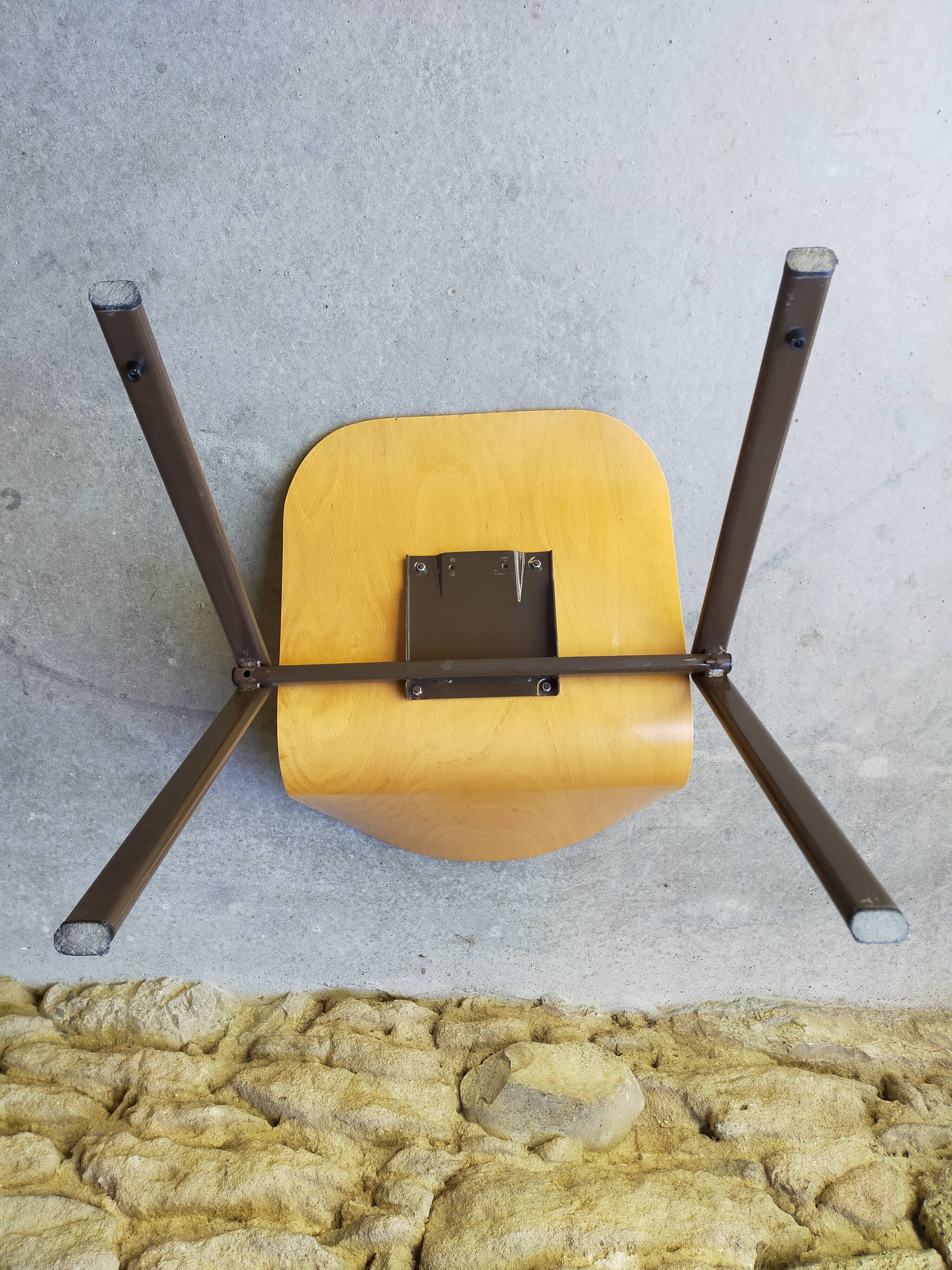 Set of 4 galvanita chairs