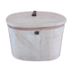 Antique hat box made of painted wood