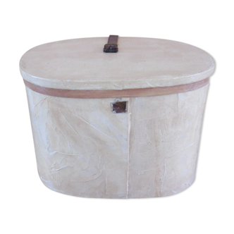 Antique hat box made of painted wood
