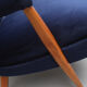 1950s highjack chair with stool, completely restored
