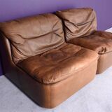 2 Modular fireside chairs by Friedrich Hill for the Walter Knoll collection 1970