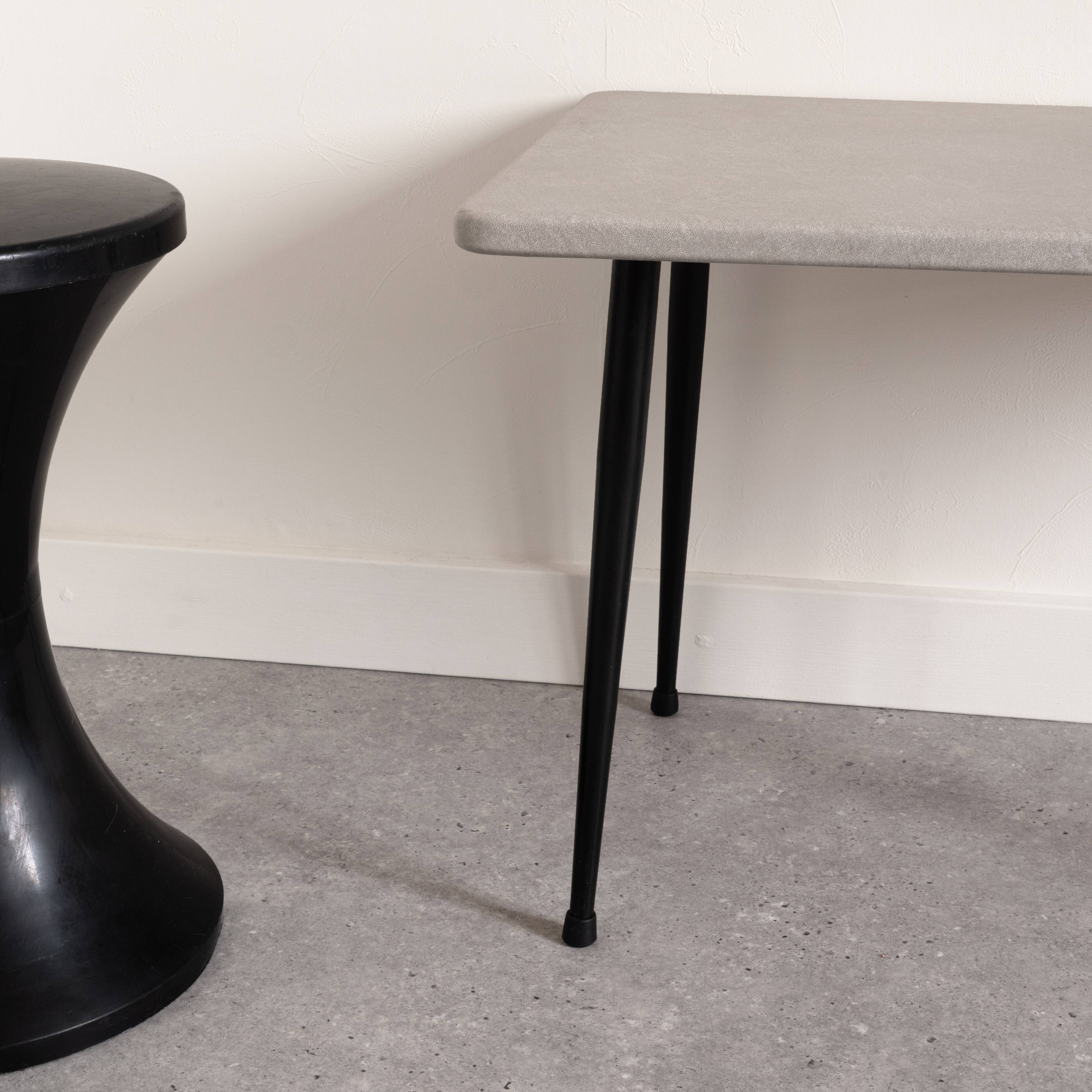 Grey coffee table metal legs