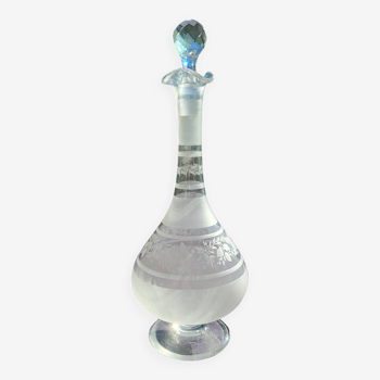 19th century muslin glass carafe