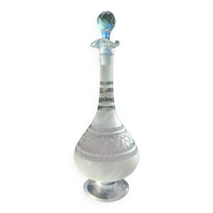 Carafe en verre mousseline