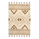 Berber carpet 200 x 290 cm white ochre pattern