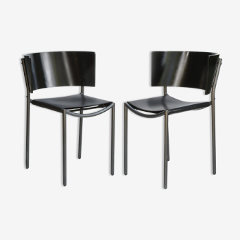 Paire de chaises “lila hunter” – Philippe Starck edition XO 1988