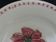 Set de 4 assiettes vintage en faïence crème fleurs 1950 1960