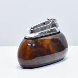 Ronson table lighter and its case