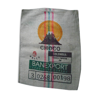 Sac à café toile de jute sisal  choco  colombia