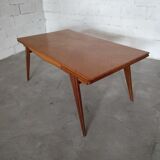 Vintage compass foot dining table