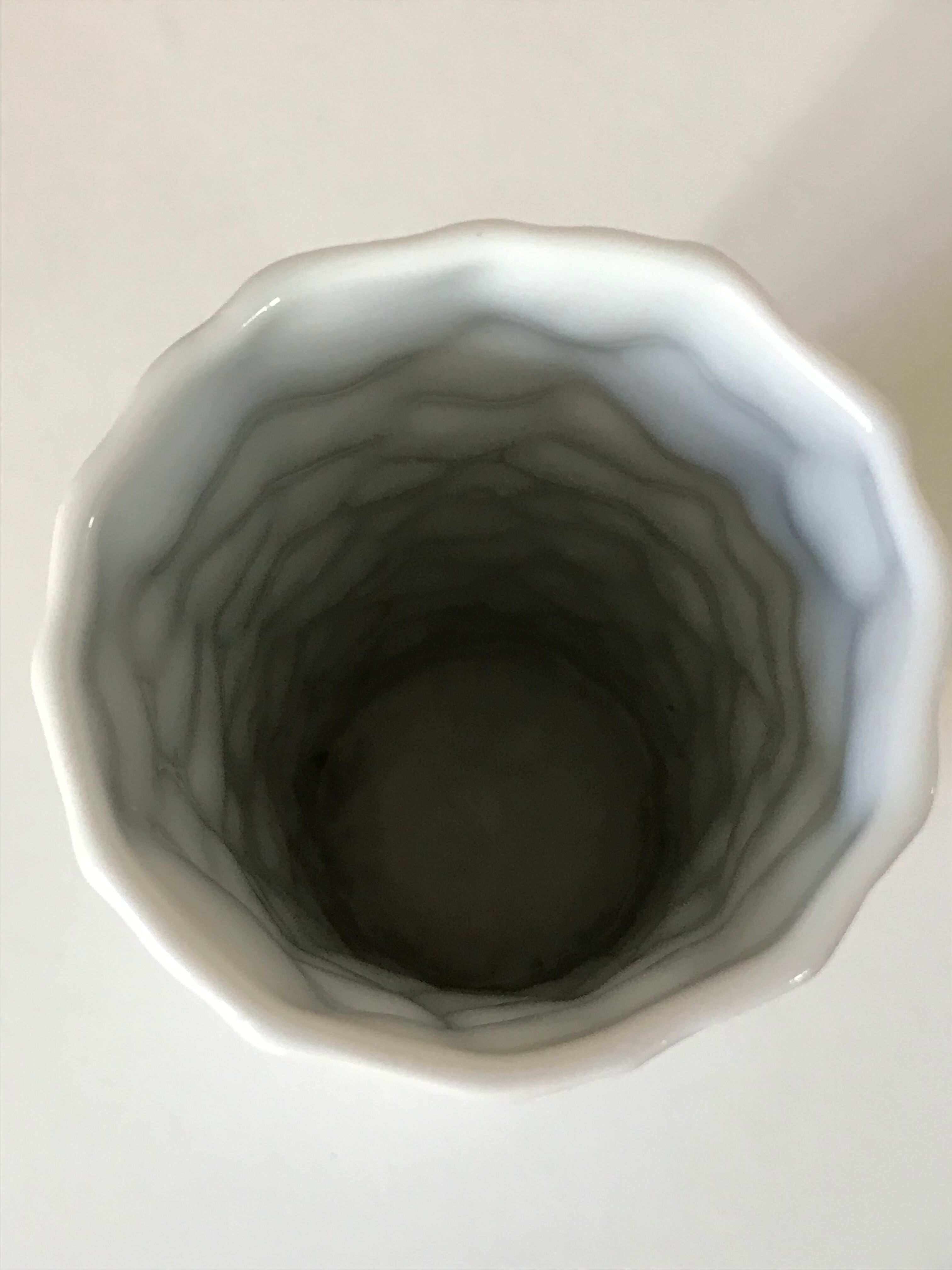 German biscuit vase design years 70