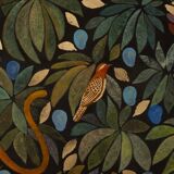 Painted canvas, or decorative panel, "The Lost Paradise". Contemporary.