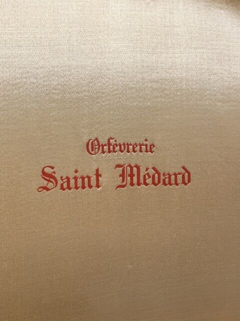 Silver metal cutlery of the silversmith Saint Medard