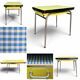 Vintage yellow Formica table 1950