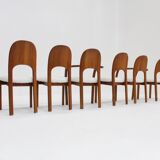 Vintage Danish Dining Chairs teak wood 1960s , Set of 6