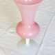 Large opaline vase on foot