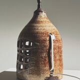 Ceramic lamp base by Robert Pérot, Vallauris, France, circa 1960.