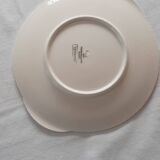 Service of 13 dessert plates and pie dish Digoin & Sarreguemines "Beausoleil"