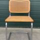 Lot de 4 chaises Cesca modèle b32 en chrome fabriqué en italie par Marcel Breuer