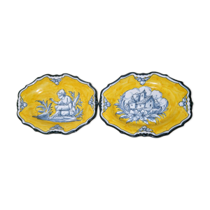 Paire de plats ovales