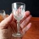 6 verres à vin transparents VMC Reims France, larme, diamant Roxane 4 cl