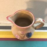Former MBFA Pornic pitcher - ceramic handle and painted by Helena France vintage