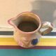 Former MBFA Pornic pitcher - ceramic handle and painted by Helena France vintage