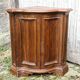 Pair of Louis XV style curved corner cabinets
