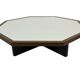 Vintage coffee table octagon design 1970s wenge octagon