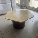 Travertine coffee/side table