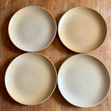 Set of 4 vintage stoneware plates