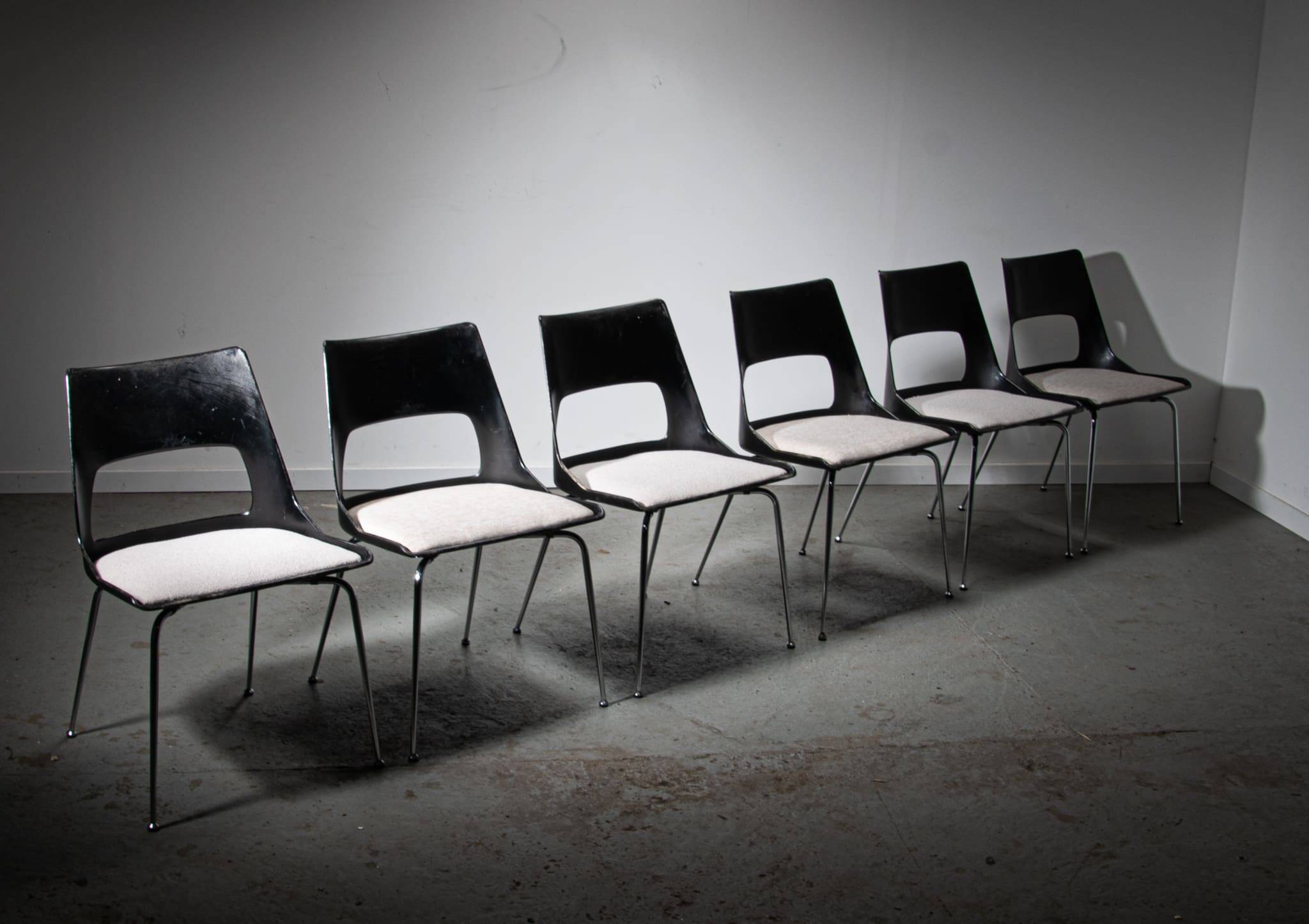 6 chaises Kay Korbing pour Fibrex Danemark