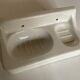 Bathroom door art deco ceramic soap holder