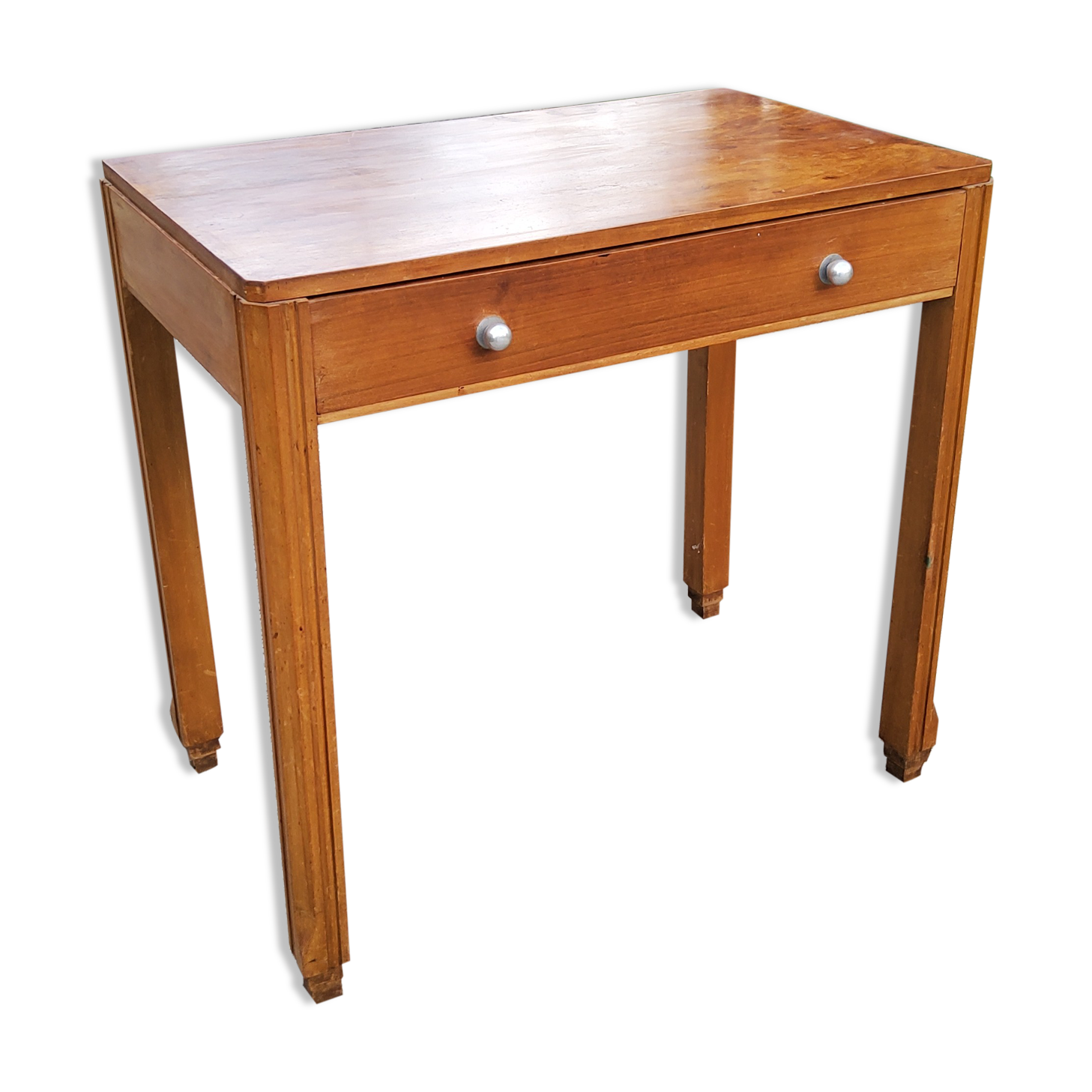 Walnut art deco writing table
