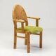 The Modern Scandinavian Oregon Pine Mid-Modern Dining Set - 4 Accent Chairs and 2 Armchairs