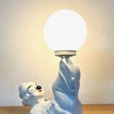 Clown lamp - ceramic - vintage - 70s