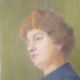 Vintage pastel portrait