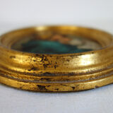 Vintage Madonna oval gold frame