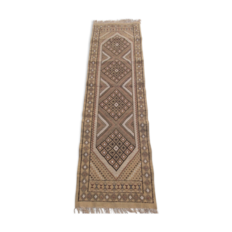 Tapis kilim couloir multicolore traditionnel  280×77cm