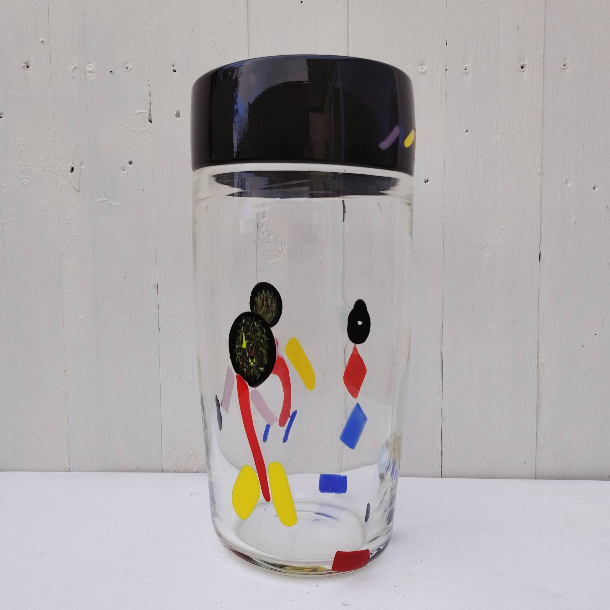 Large vase, blown glass, Murano, Paolo Crepax
