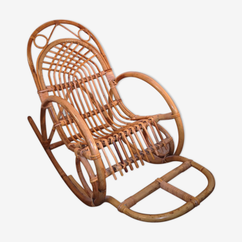 Rocking chair rotin enfant