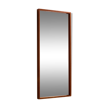 Teak framed mirror